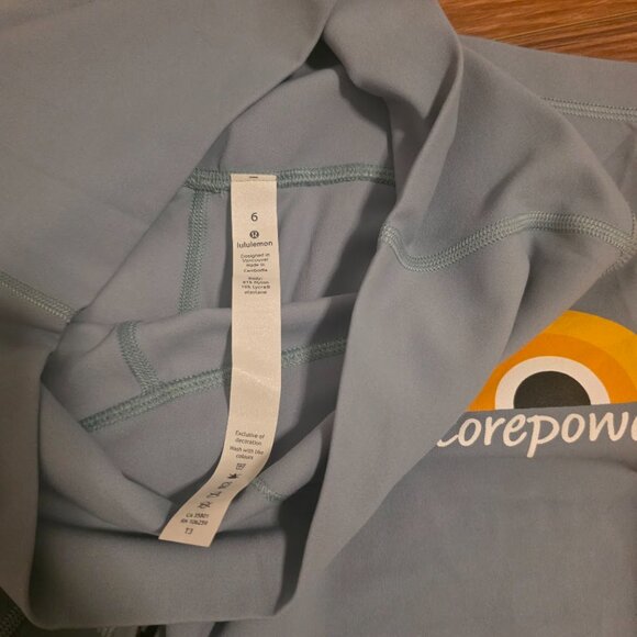Lululemon x CorePower Align Pant 25" Blue Cast Sz 6 - Picture 3 of 3